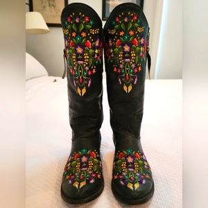Old Gringo Embroidered Womens Cowboy Boots 7.5